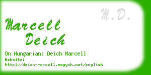 marcell deich business card